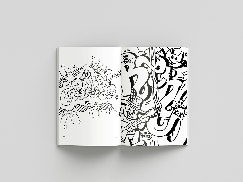 Graffiti Coloring Book 3
