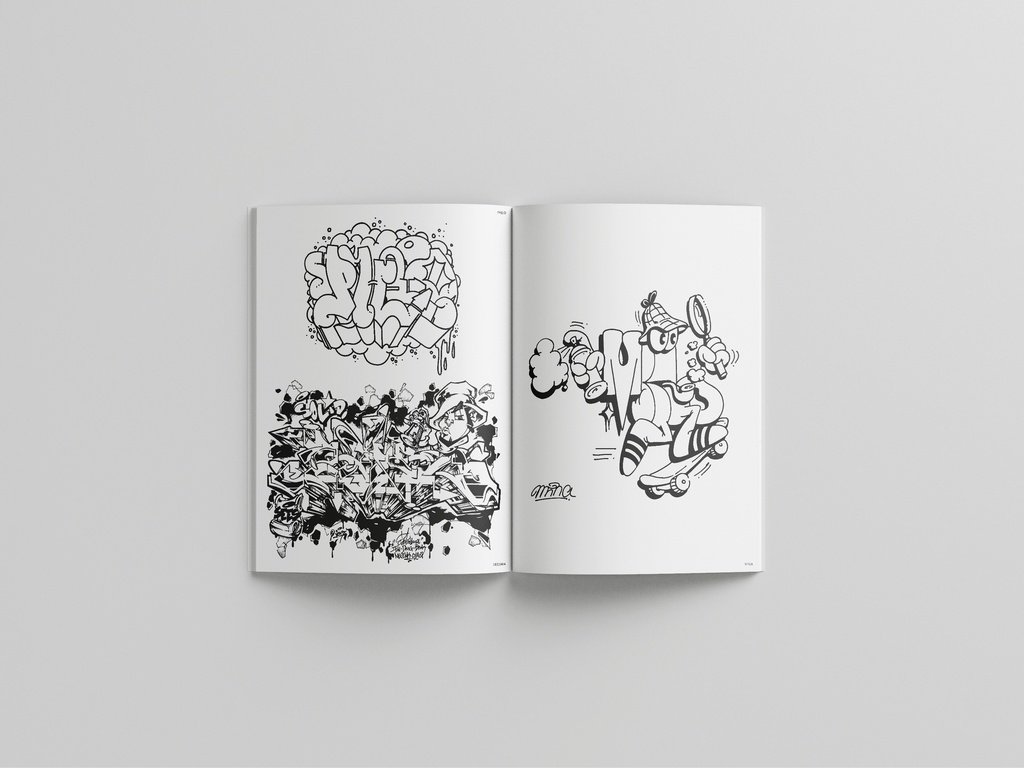 Graffiti Style Coloring Book