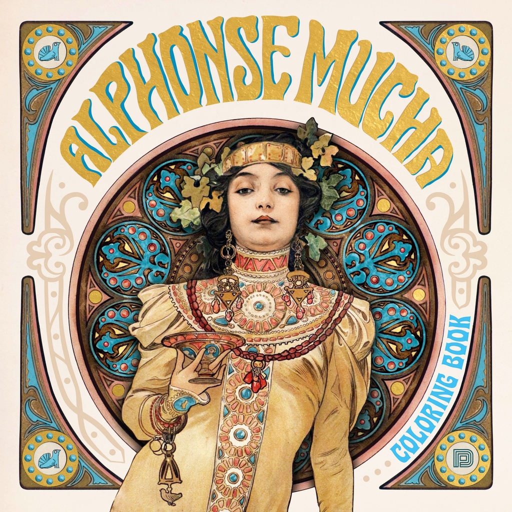 Alphonse Mucha Coloring Book | Dokument Press