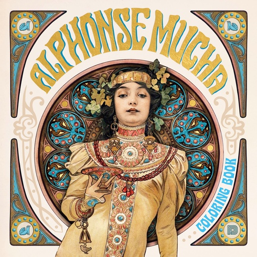 [9789189944060] Alphonse Mucha Coloring Book